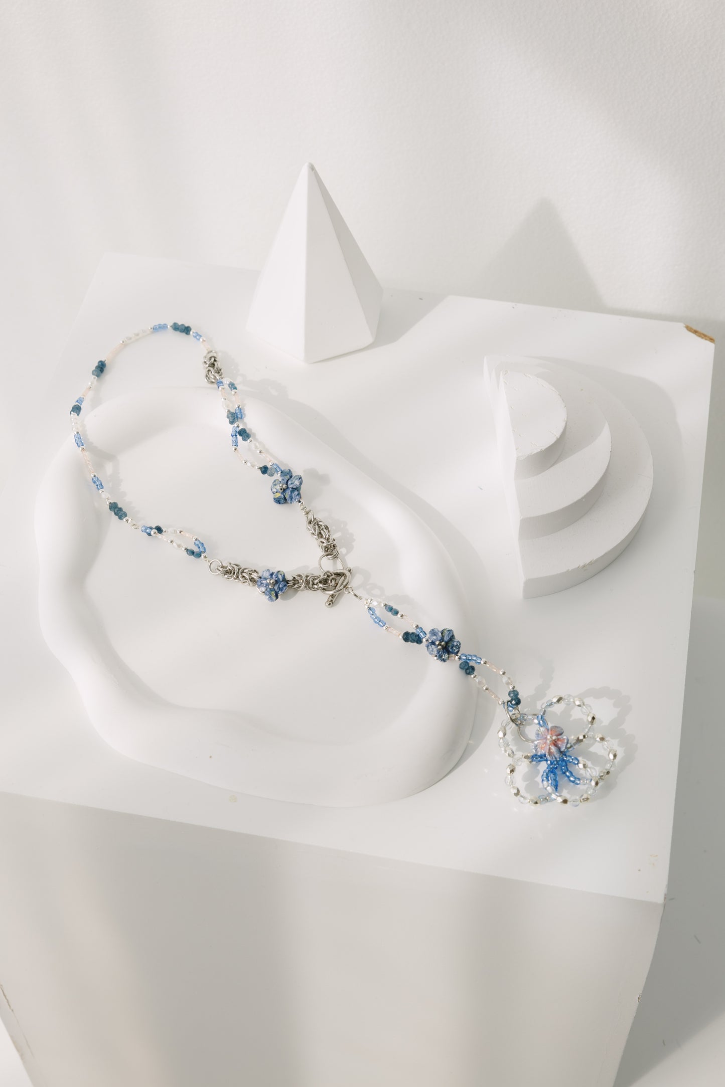 Flower in Flower Necklace (Starry Night)