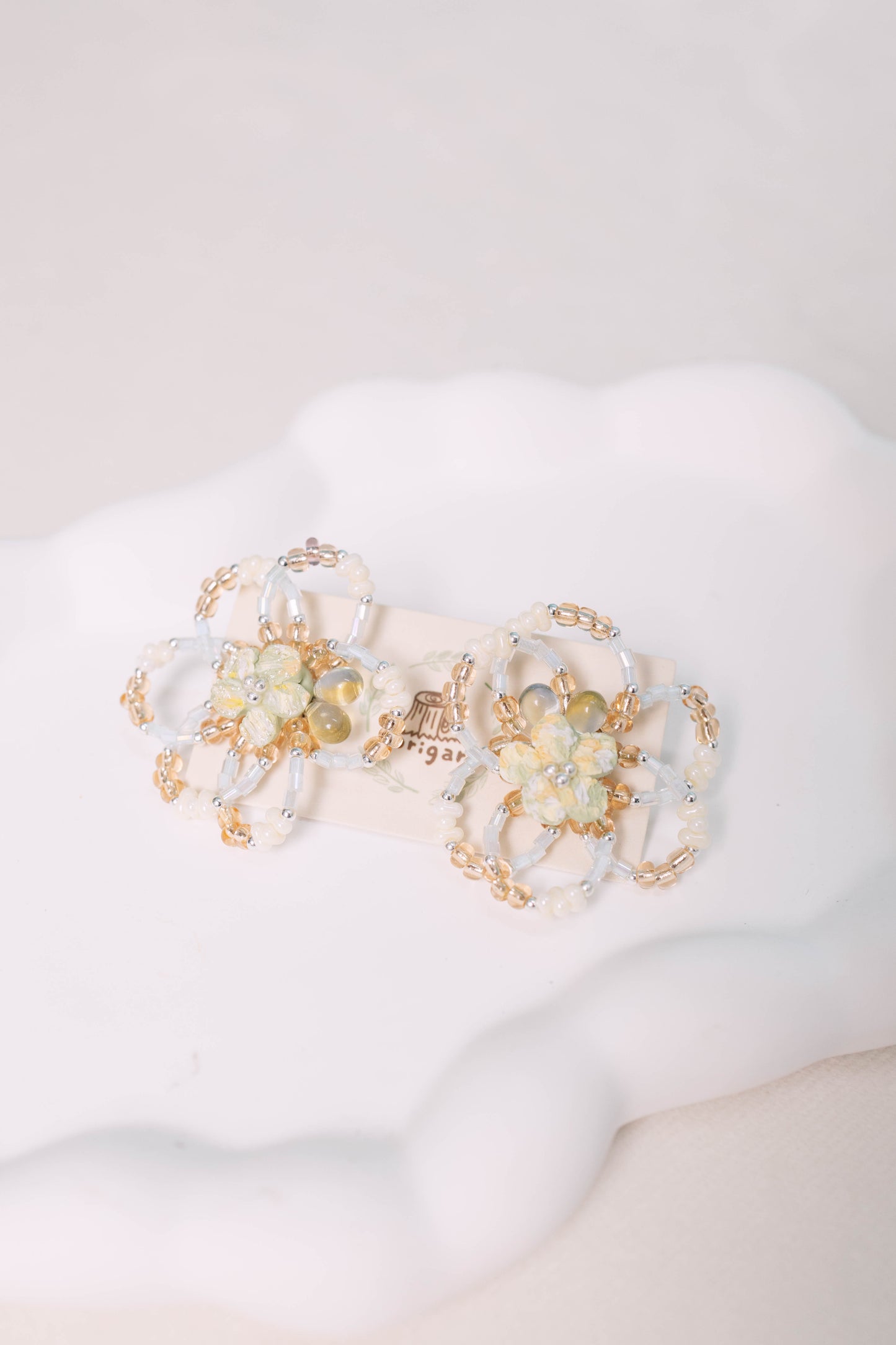 Flower Within A Flower Earrings (Colorful)