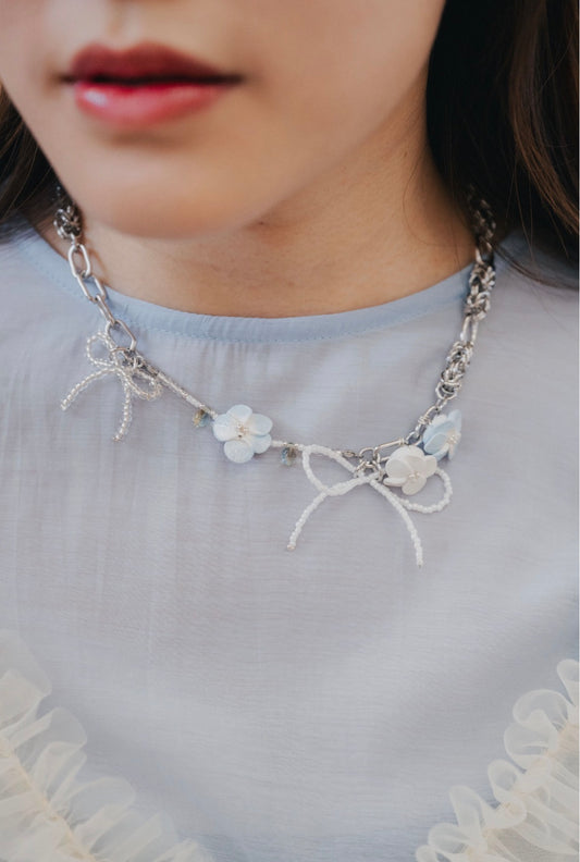 White Ballet Necklace