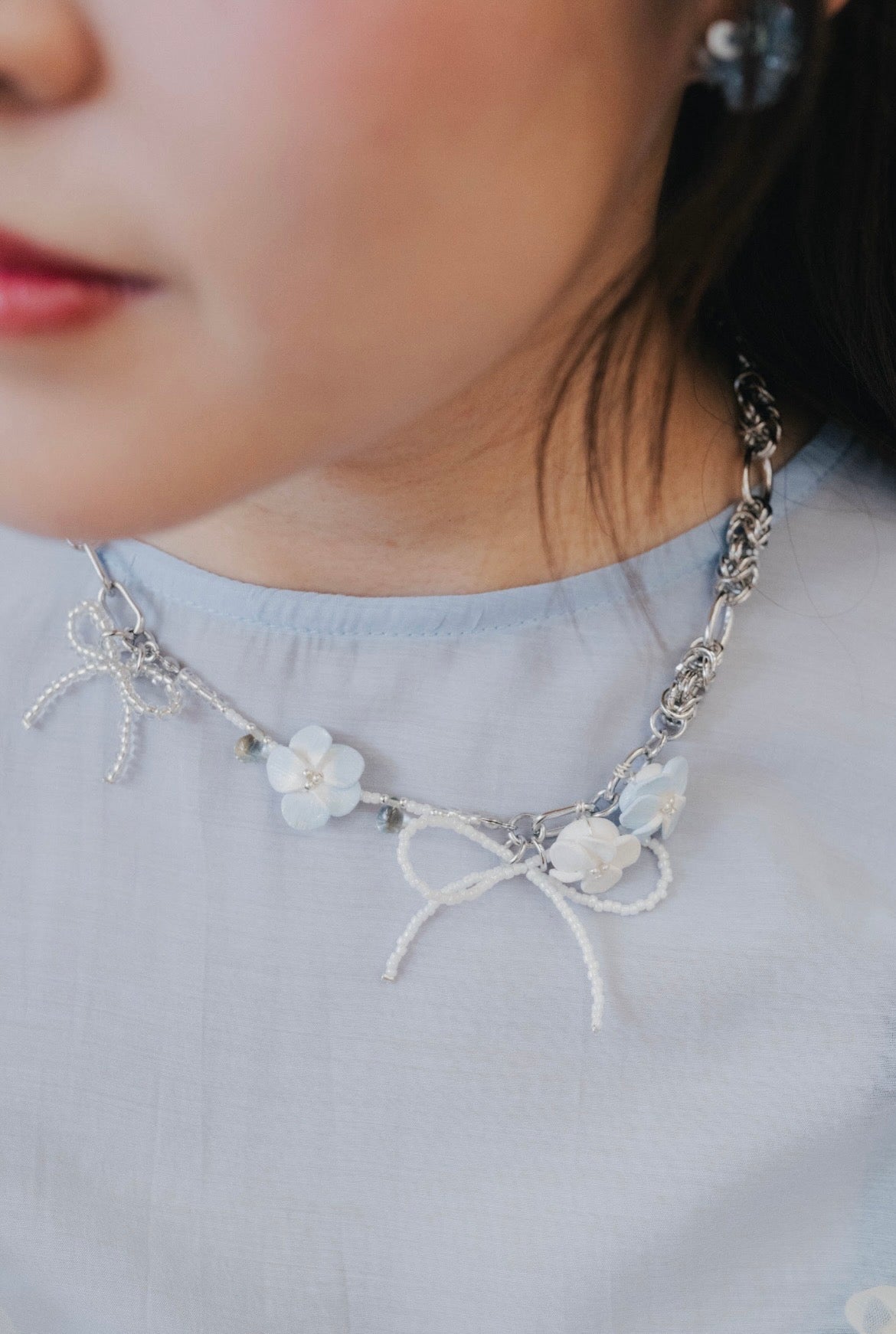 White Ballet Necklace