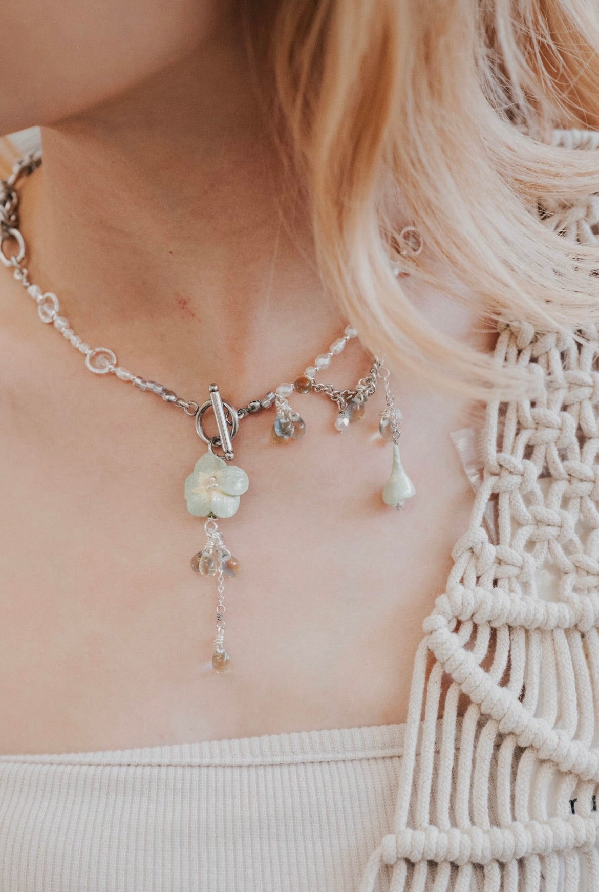 Honeydrew Petal Necklace