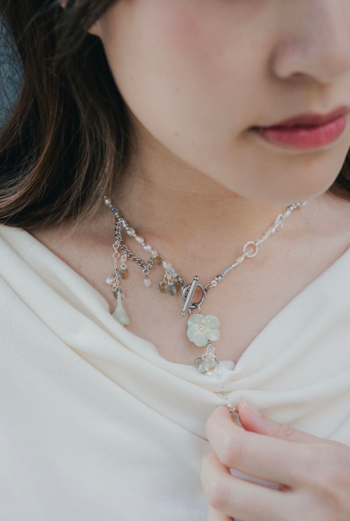 Honeydrew Petal Necklace