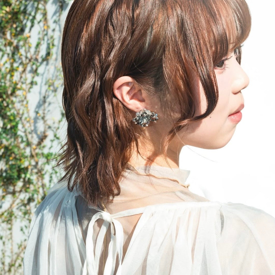 Bloom Earrings (Dark Green)