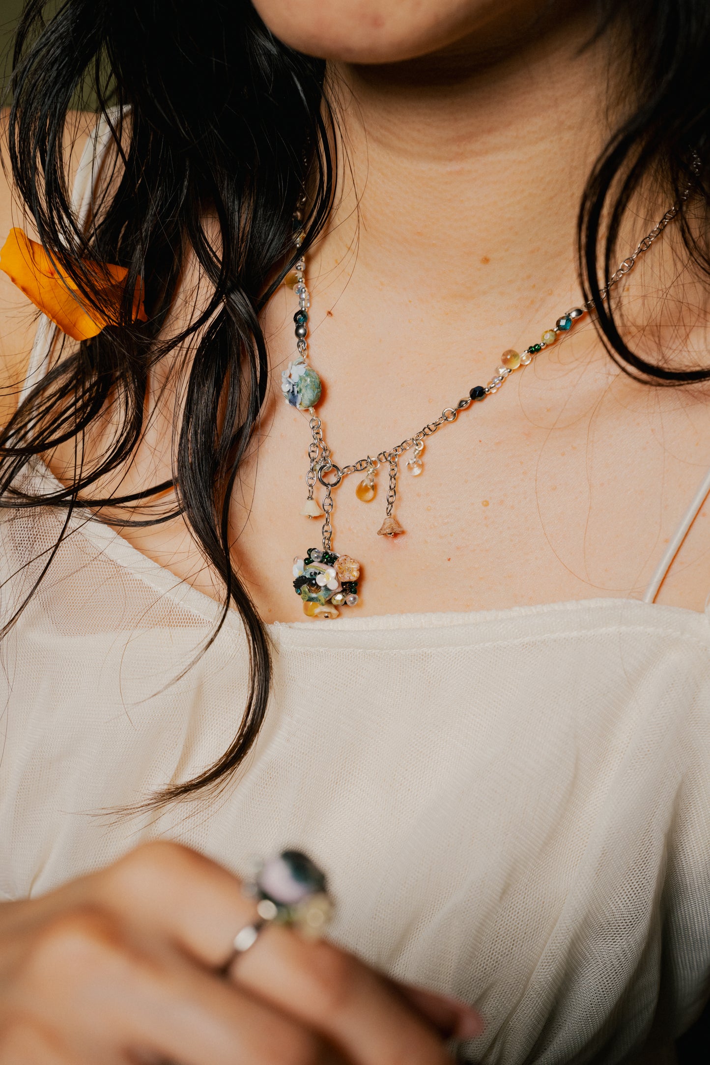 Flower in the Eye Necklace