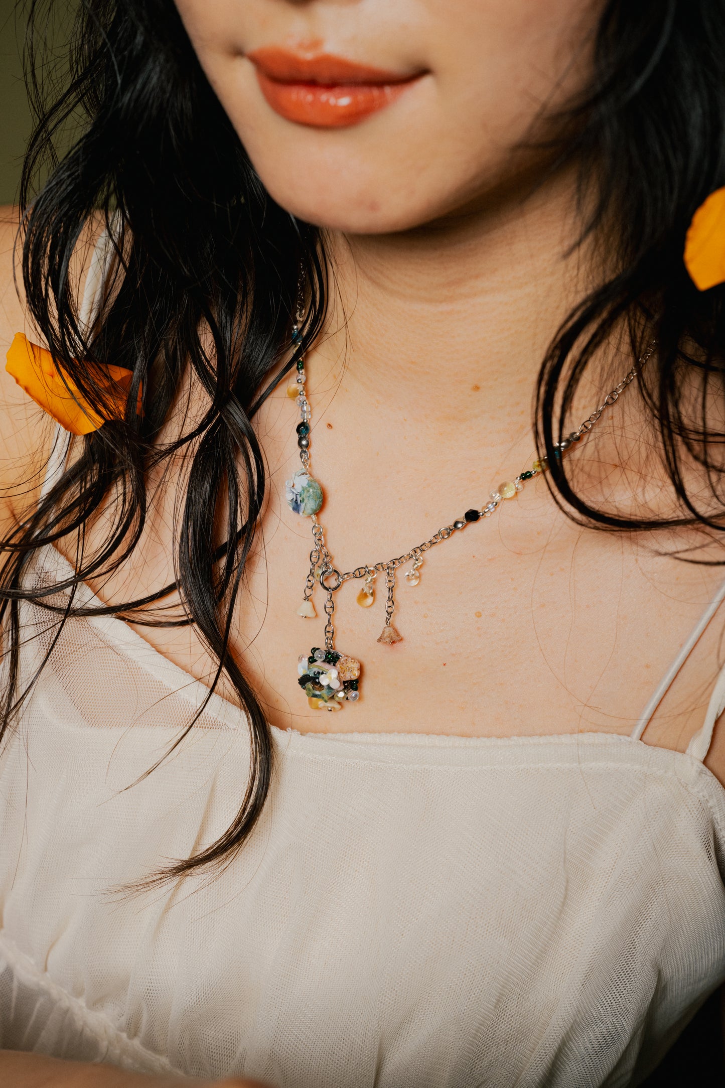 Flower in the Eye Necklace