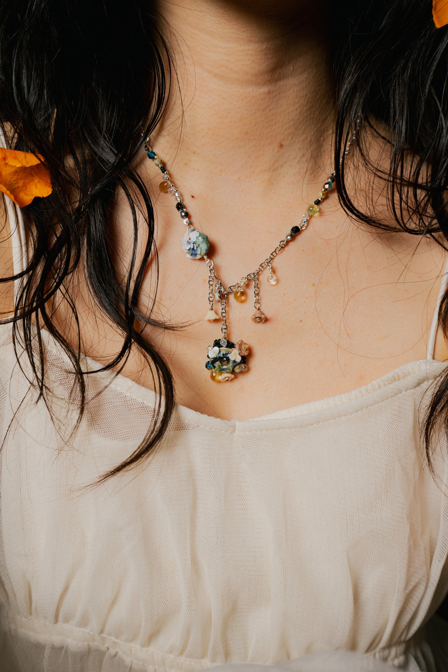 Flower in the Eye Necklace